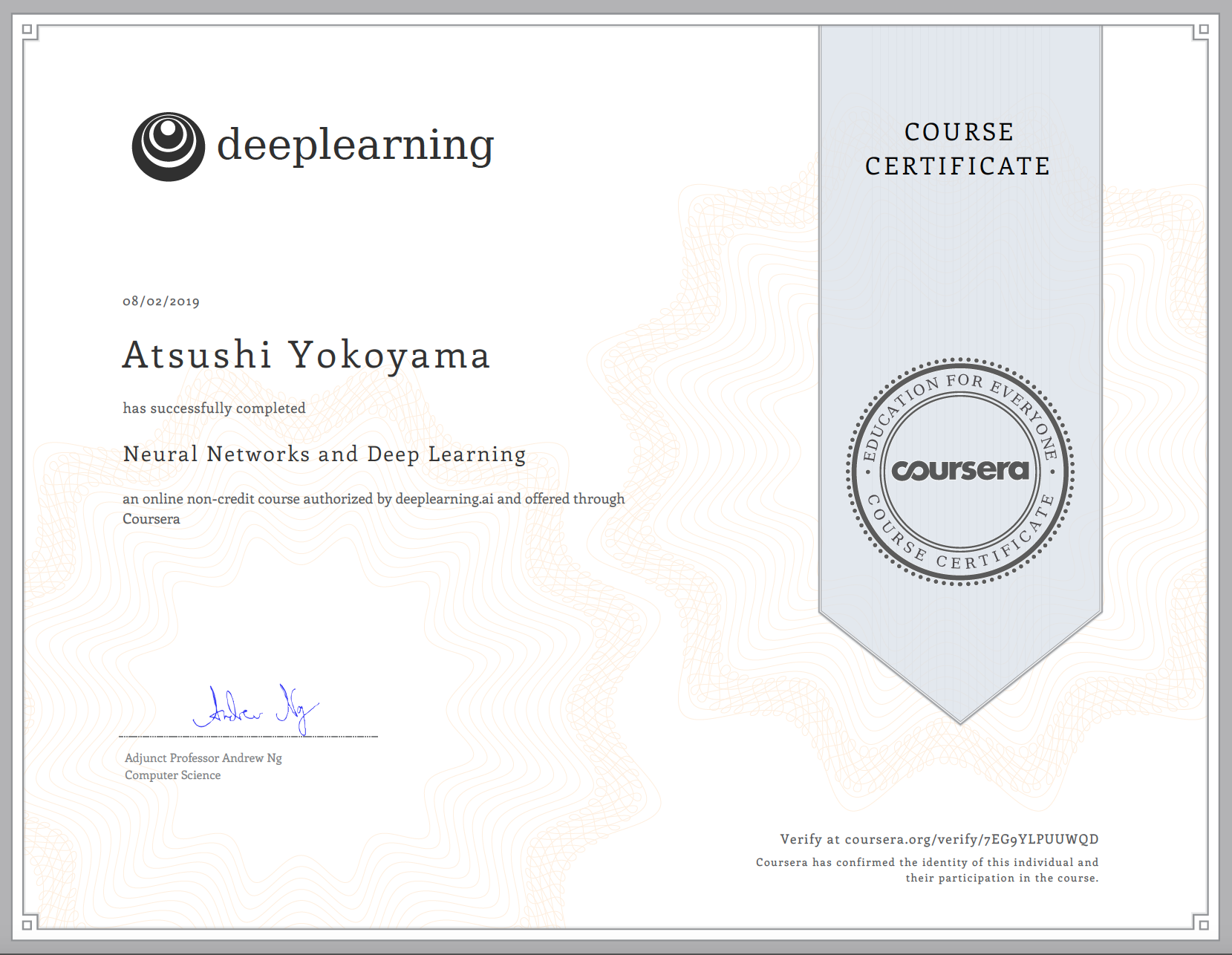keras coursera